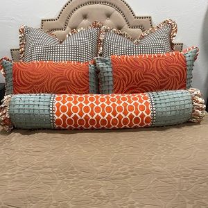 Pillow shams and pottery barn duvet cover